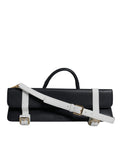 Dolce & Gabbana Blue and White Calfskin Crossbody Shoulder Bag
