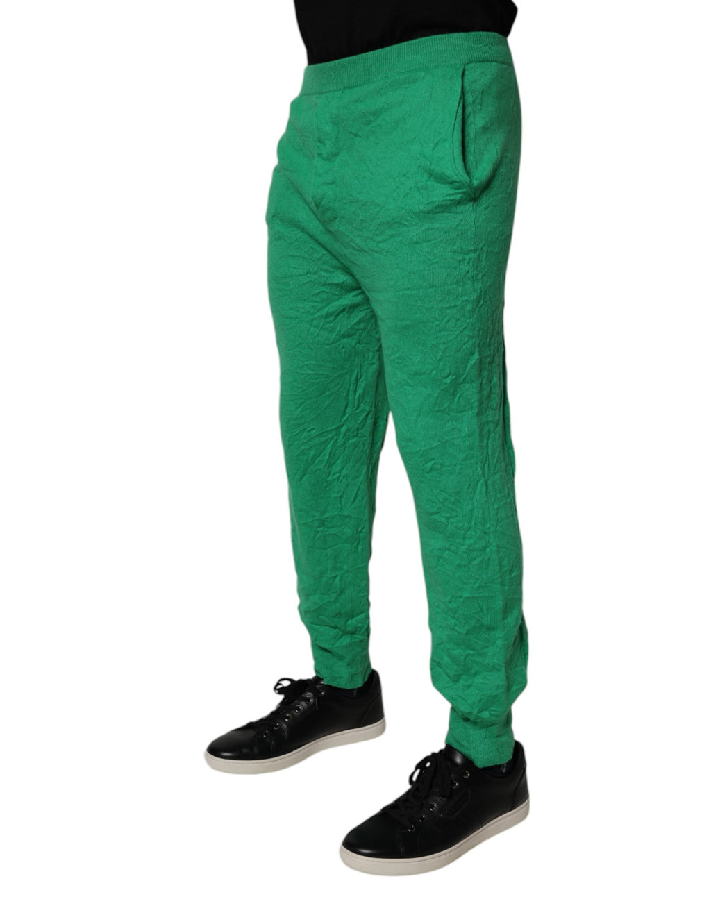 Dsquared² Grüne Baumwolle Elastische Taille Männer Freizeithosen
