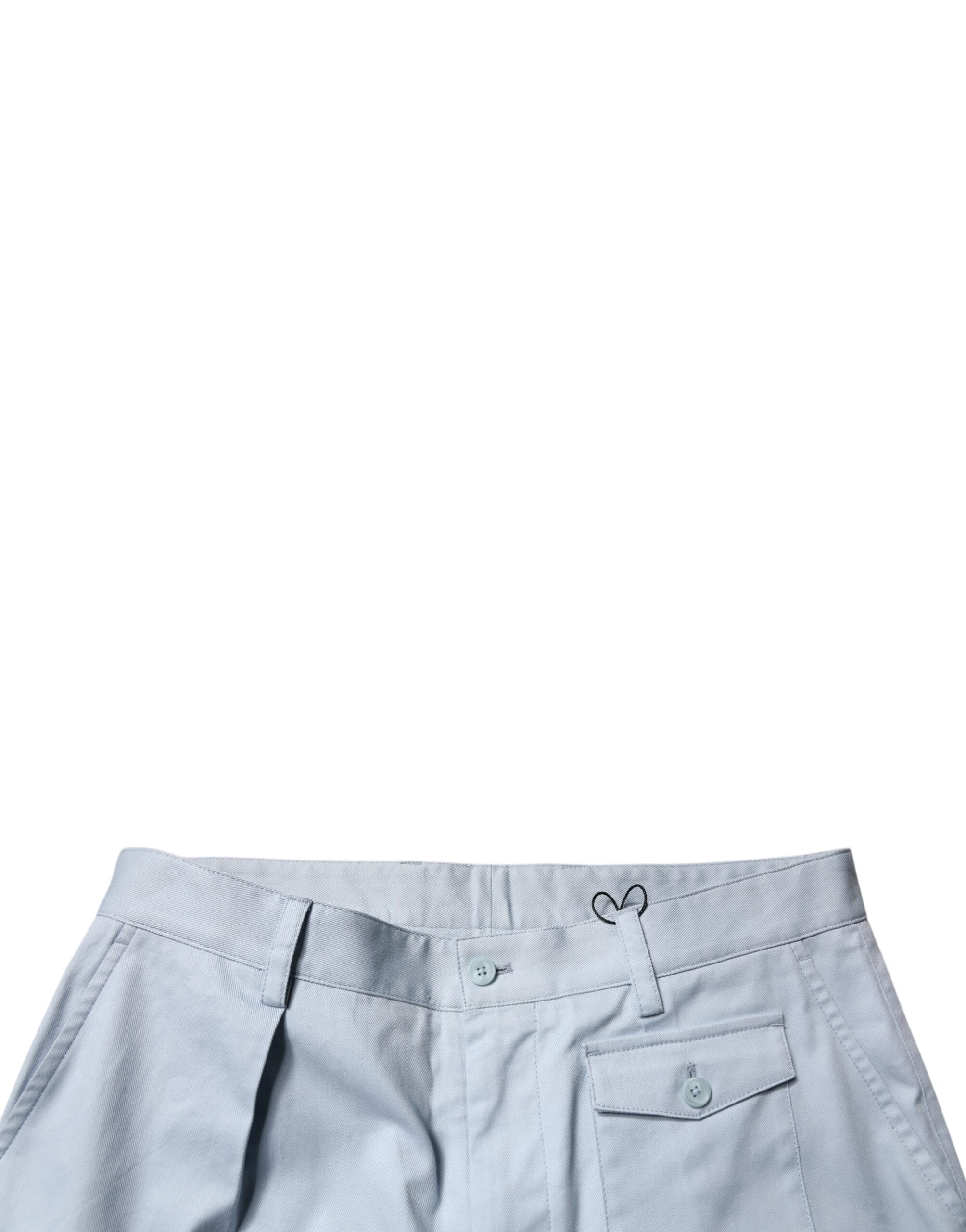 Dolce & Gabbana Light Blue Cotton Cargo Tapered Trousers