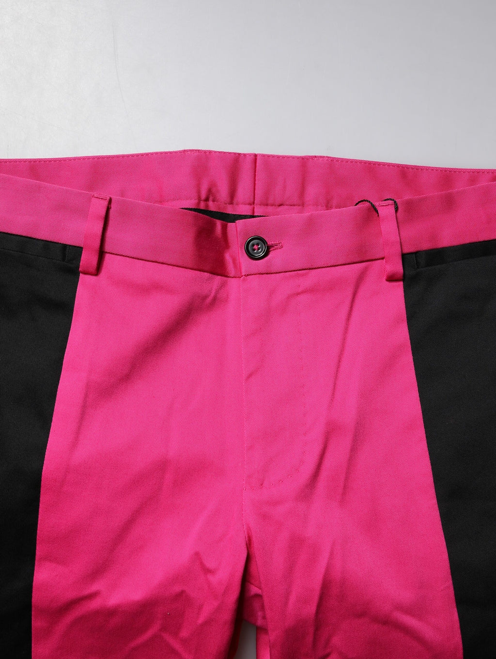 Dolce & Gabbana Pink Black Striped Slim Fit Men's Suit Trousers