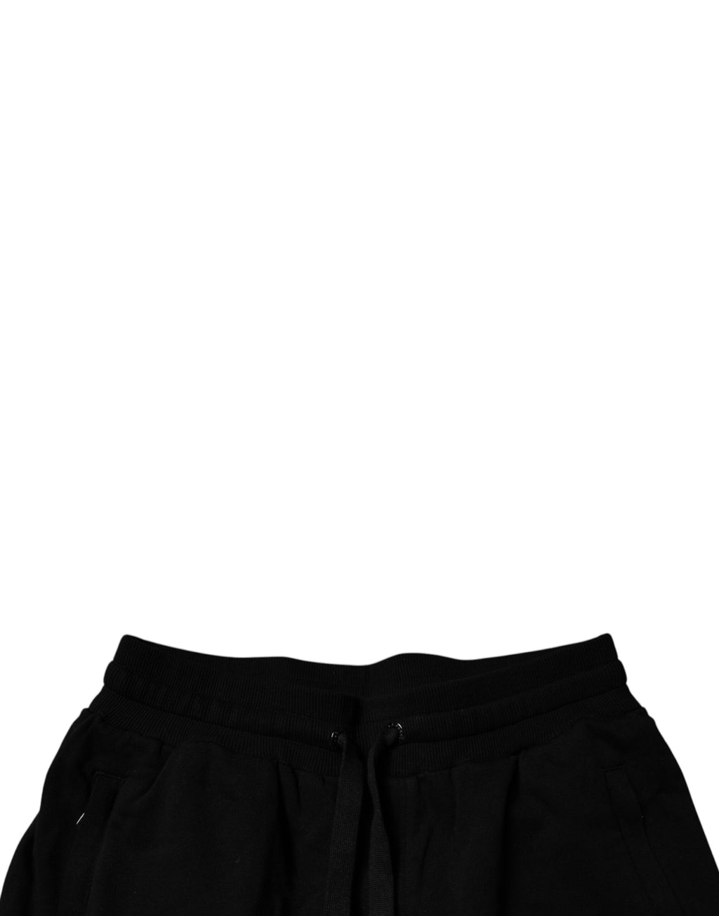 Dolce & Gabbana Black Mid-Rise Cotton Jogger Sweatpants