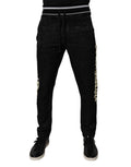 Dolce & Gabbana Black Mid-Waist Jogger Men's Sweatpants Trousers