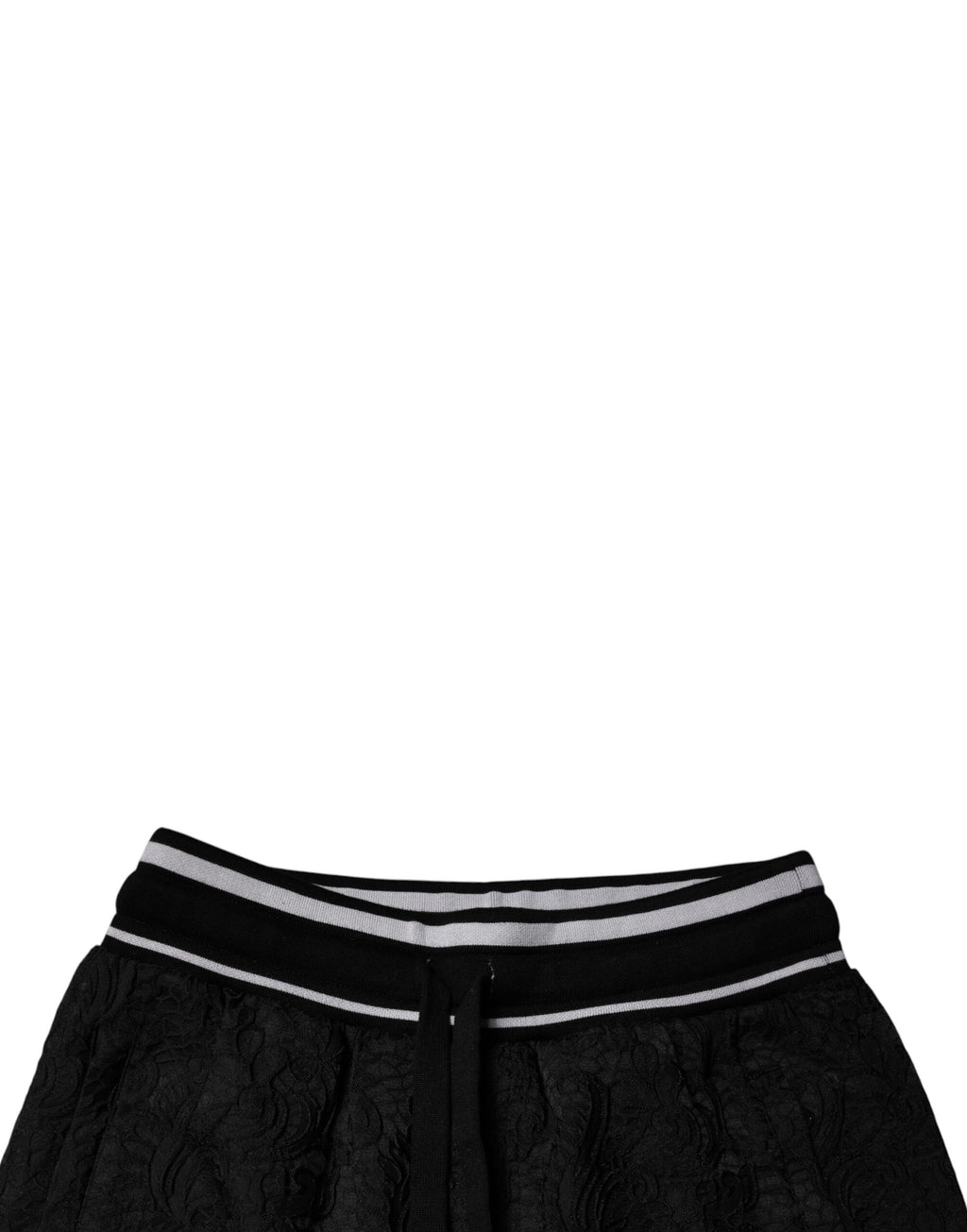 Dolce & Gabbana Black Mid-Waist Jogger Men's Sweatpants Trousers