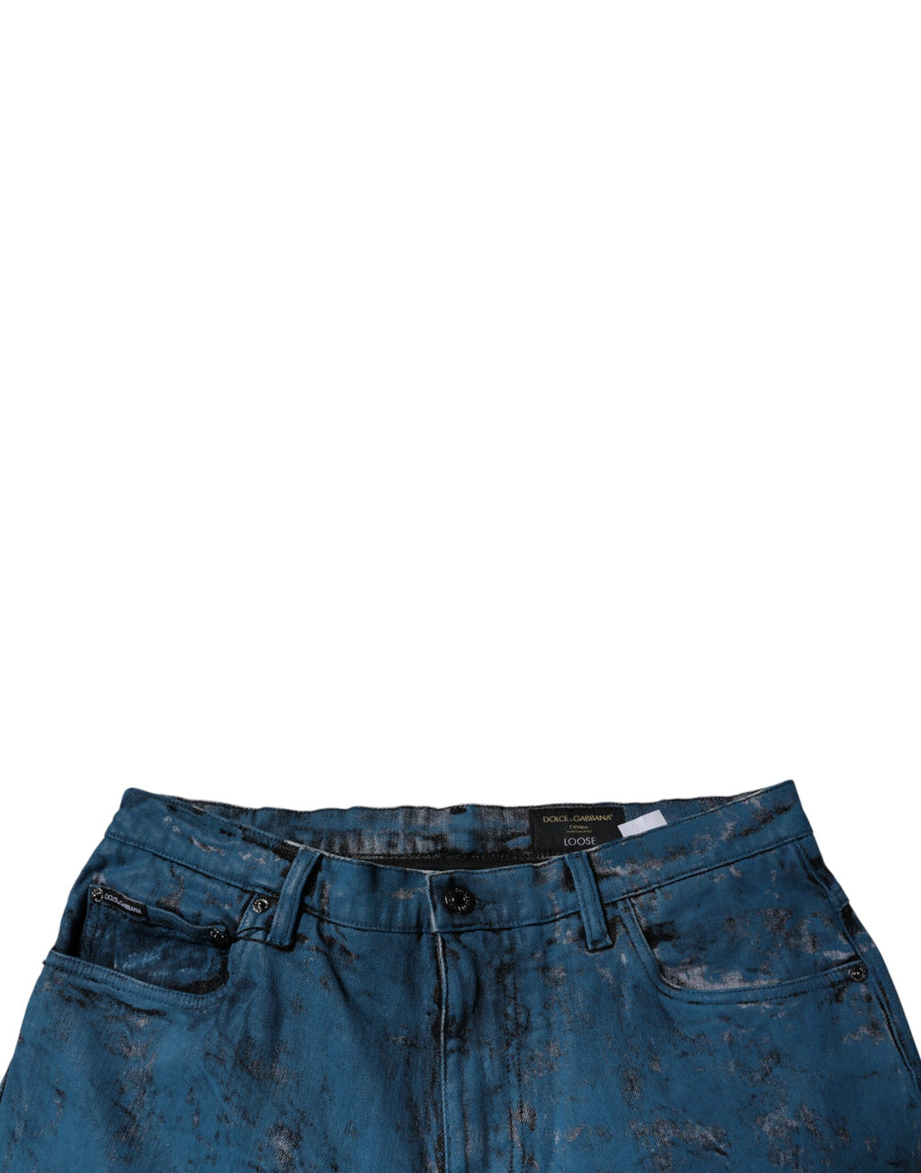 Dolce & Gabbana Blue Tie Dye Cotton Skinny Men's Denim Jeans