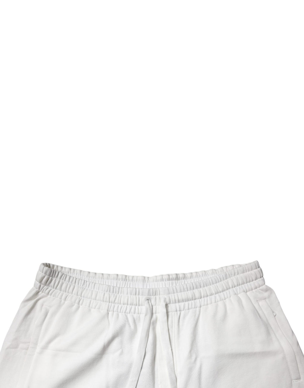 Dolce & Gabbana White Cotton Sweatshorts Men's Bermuda Shorts
