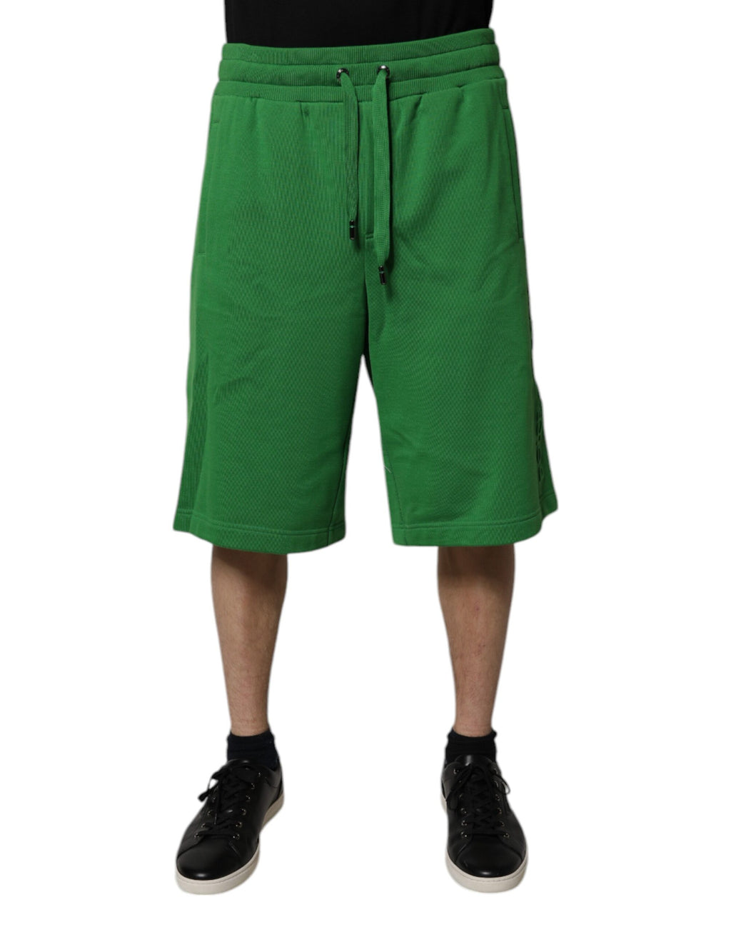 Dolce & Gabbana Green Cotton Men's Sweatshorts Bermuda Shorts