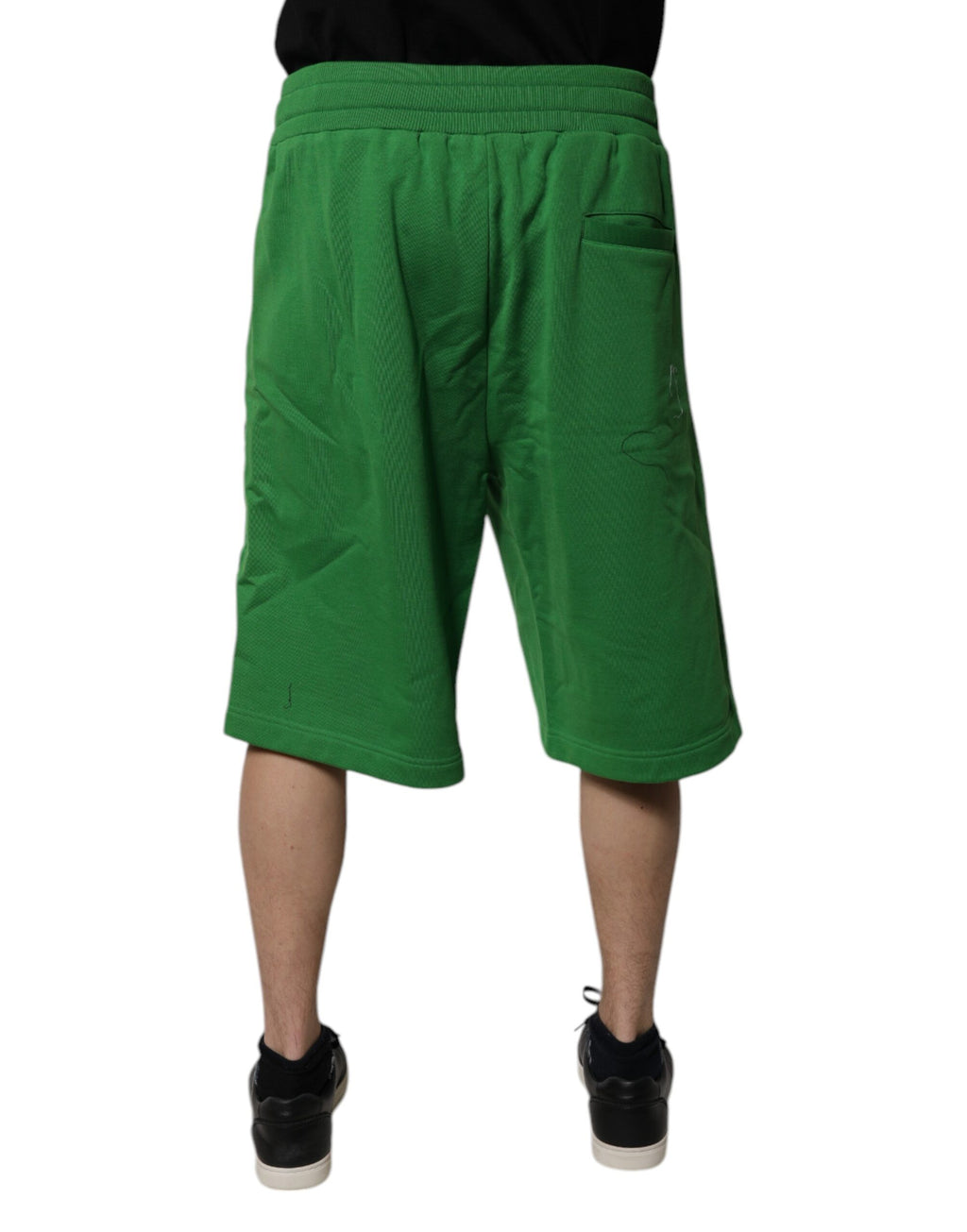 Dolce & Gabbana Green Cotton Men's Sweatshorts Bermuda Shorts