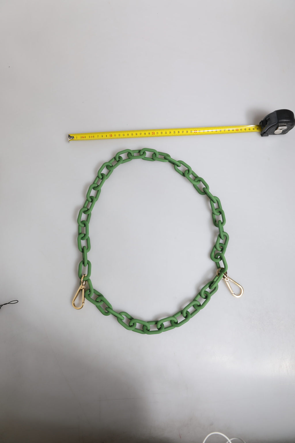 Dolce & Gabbana Green Plexiglass Acrylic Chunky Gold Hardware Wallet Chain