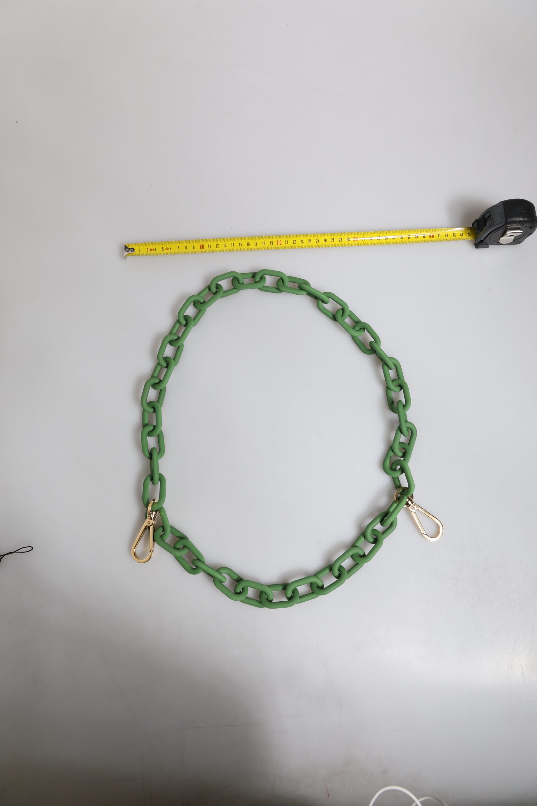 Dolce & Gabbana Green Plexiglass Acrylic Chunky Gold Hardware Wallet Chain