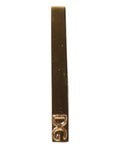 Dolce & Gabbana Goldton Messing Logo Krawattenklammer Bar