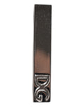 Dolce & Gabbana Silberfarbenes Messing Logo Krawattenklammer Bar
