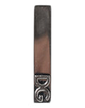 Dolce & Gabbana Silberfarbenes Messing Logo Krawattenklammer Bar