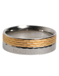 Dolce & Gabbana Gold-Silber-Ton Echtmessing DG Logo Ring