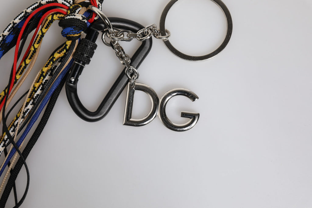 Dolce & Gabbana Multicolor Braided Rope Logo Bag Shoulder Strap