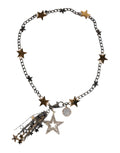 Dolce & Gabbana Silber Gold Messing verschönert Taille Kette Gürtel