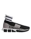 Dolce & Gabbana Schwarz Grau Sorrento Socken Frauen Turnschuhe Schuhe