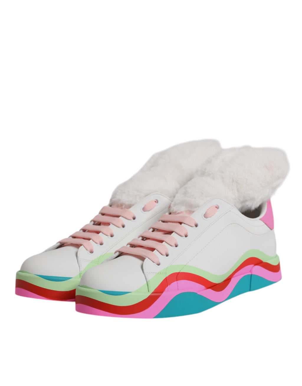 Dolce & Gabbana Multicolor Low Top Trainer Sneakers Shoes