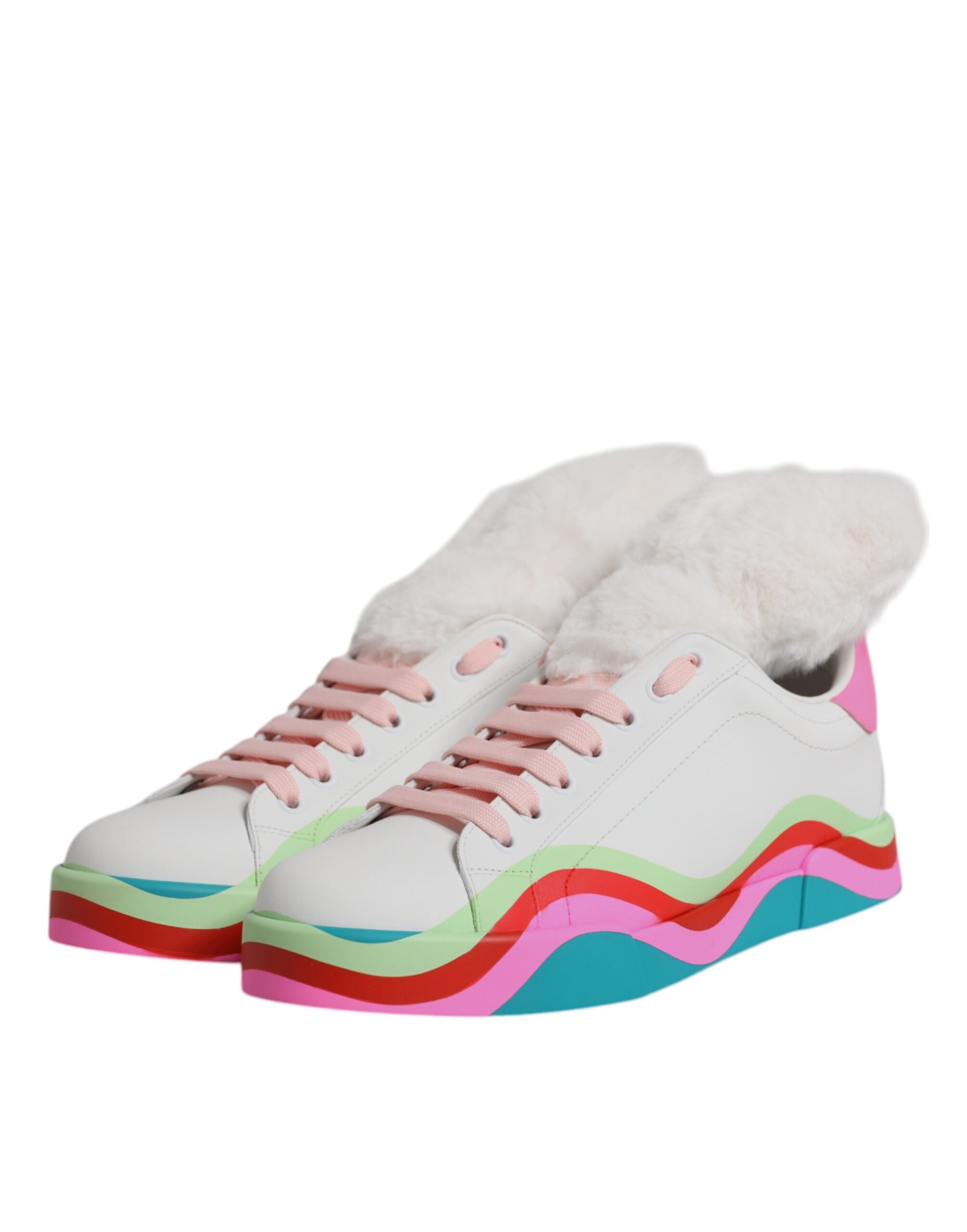 Dolce & Gabbana Multicolor Low Top Trainer Sneakers Shoes