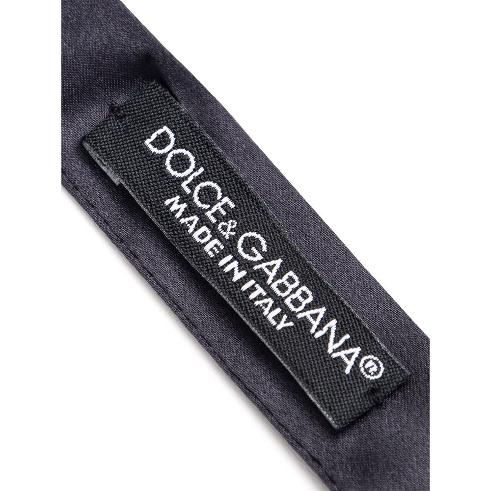 Dolce & Gabbana Graue Seidenfliege