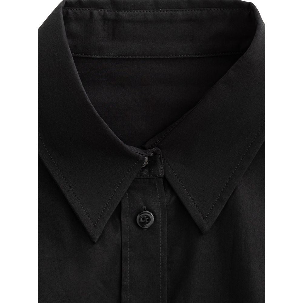 Dolce & Gabbana Schwarzes Baumwoll-Kleidhemd