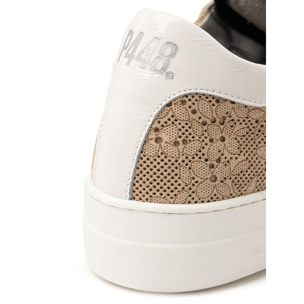P448 Beige Leder Athletic Sneaker