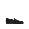 Etro Elegant Blue Leather Slip-On Loafers