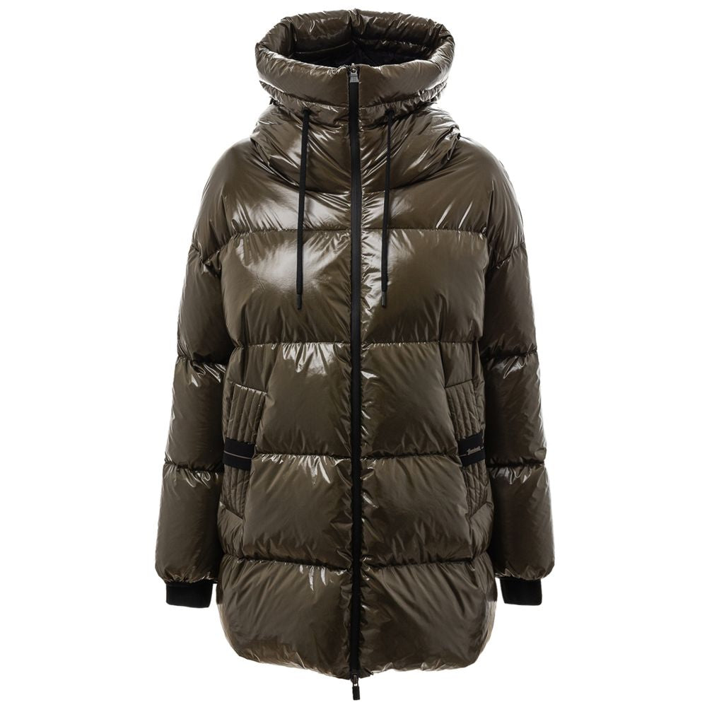 Herno Grüne Polyamid-Parka