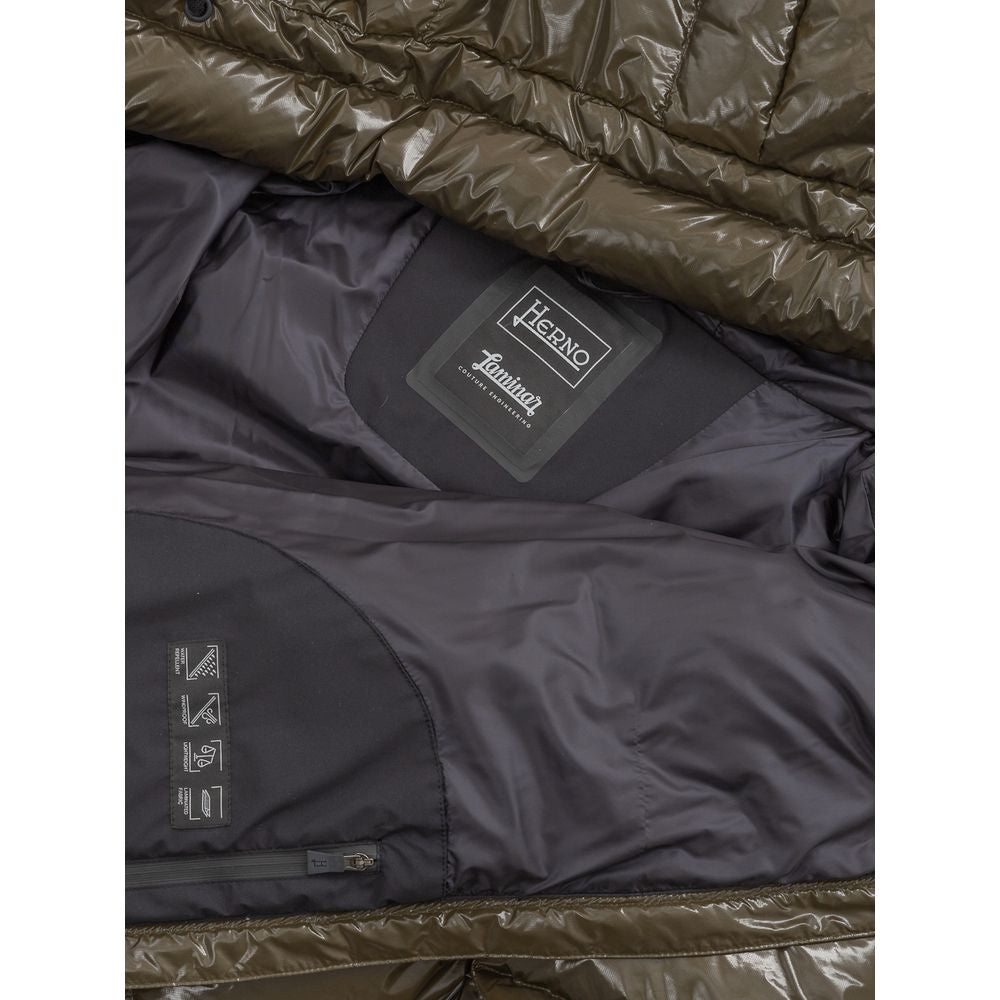 Herno Grüne Polyamid-Parka