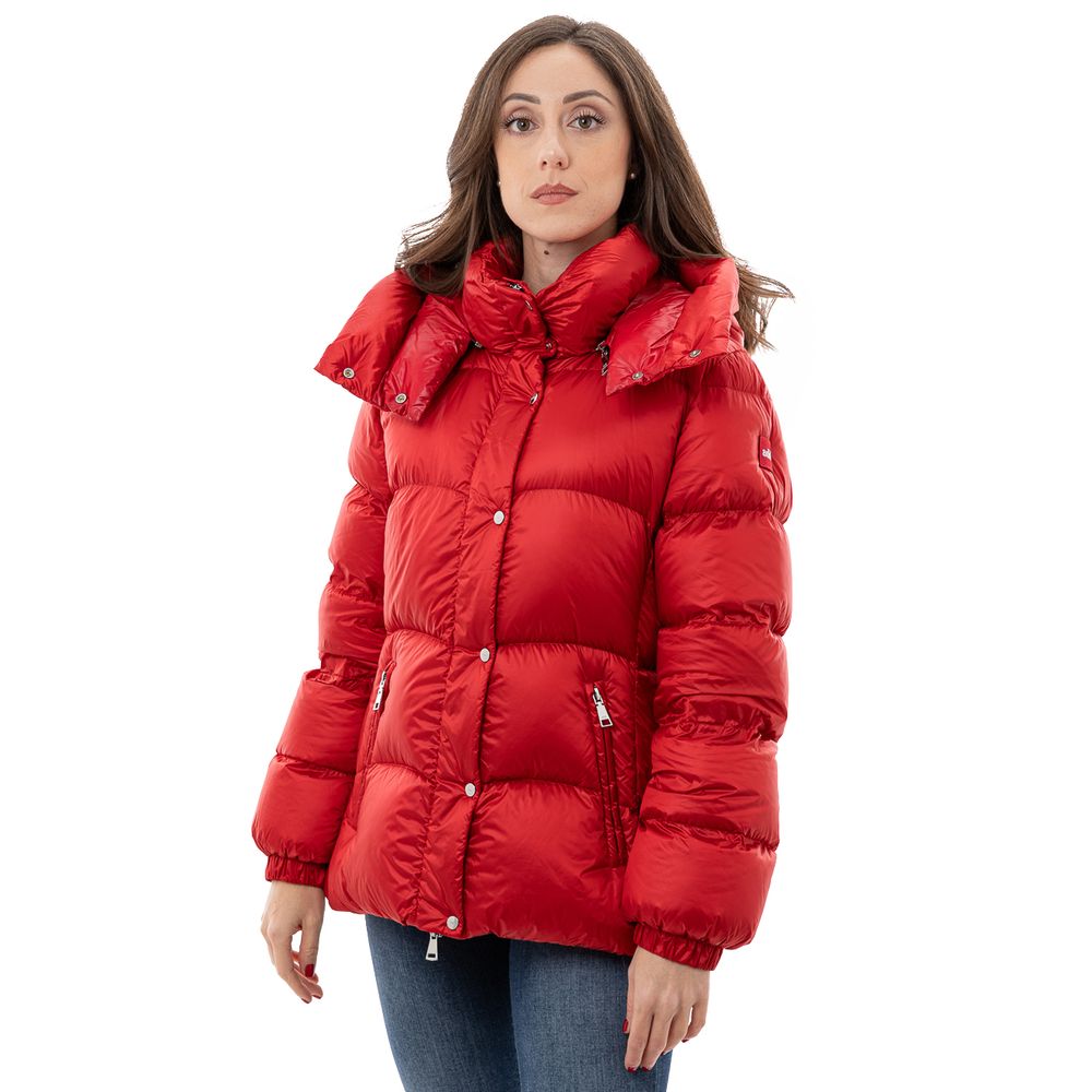 Add Vollständige Jacke aus rotem Polyamid