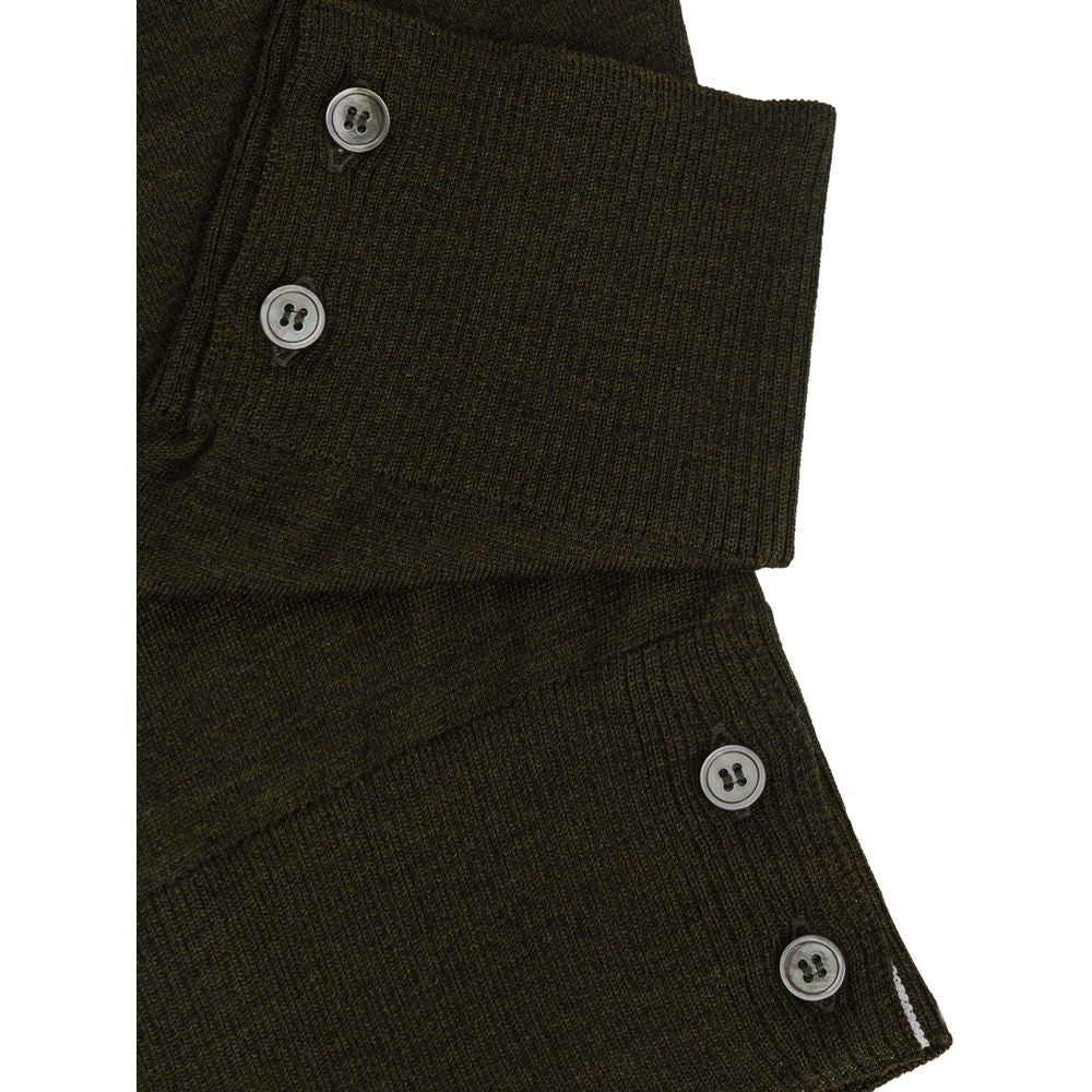 Thom Browne Grüner Woll-Sweatshirt