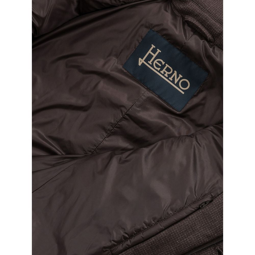 Herno Brown Wool Jackets &amp