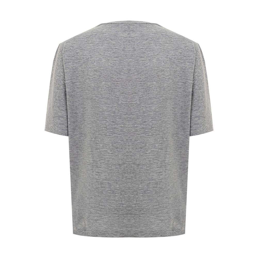 Dsquared² Schickes graues Baumwoll-T-Shirt für die moderne Frau