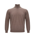 KANGRA Brauner Rollkragenpullover aus Wolle