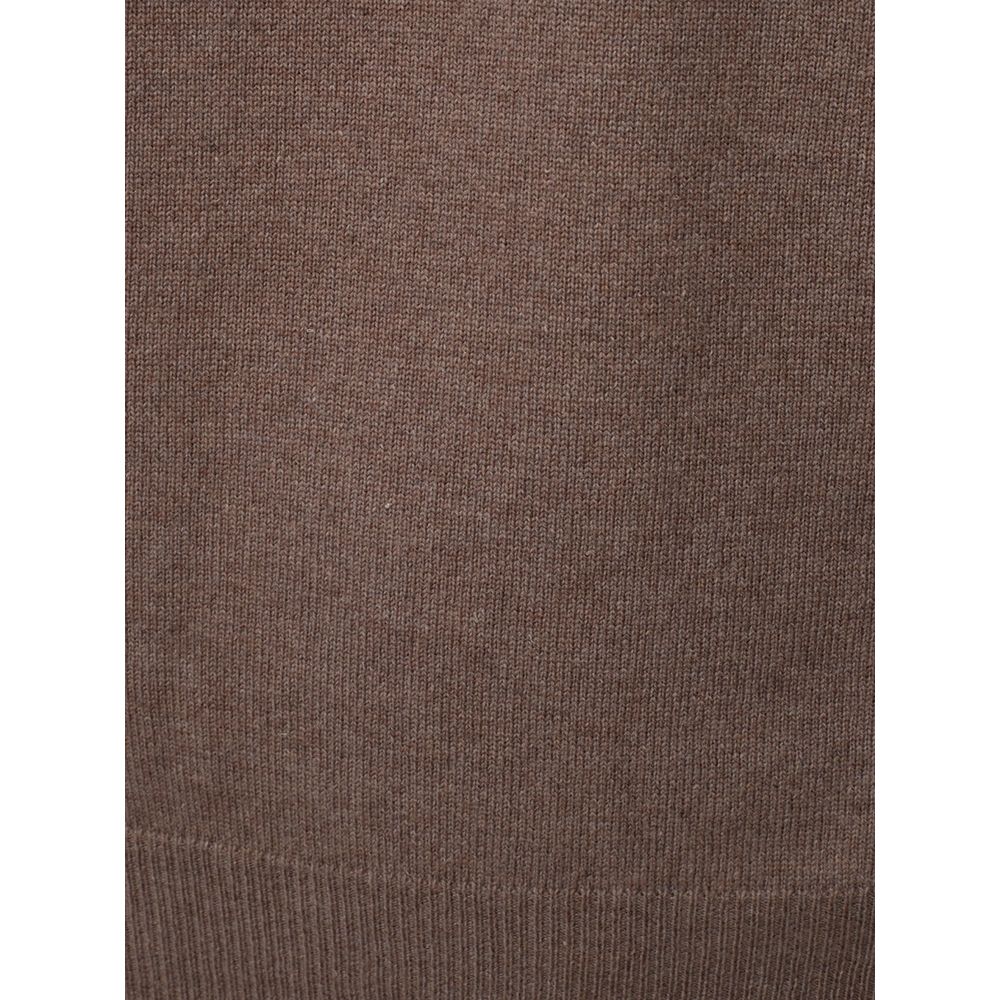KANGRA Brauner Rollkragenpullover aus Wolle