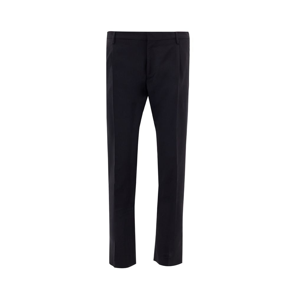 Valentino Elegant Black Wool Trousers
