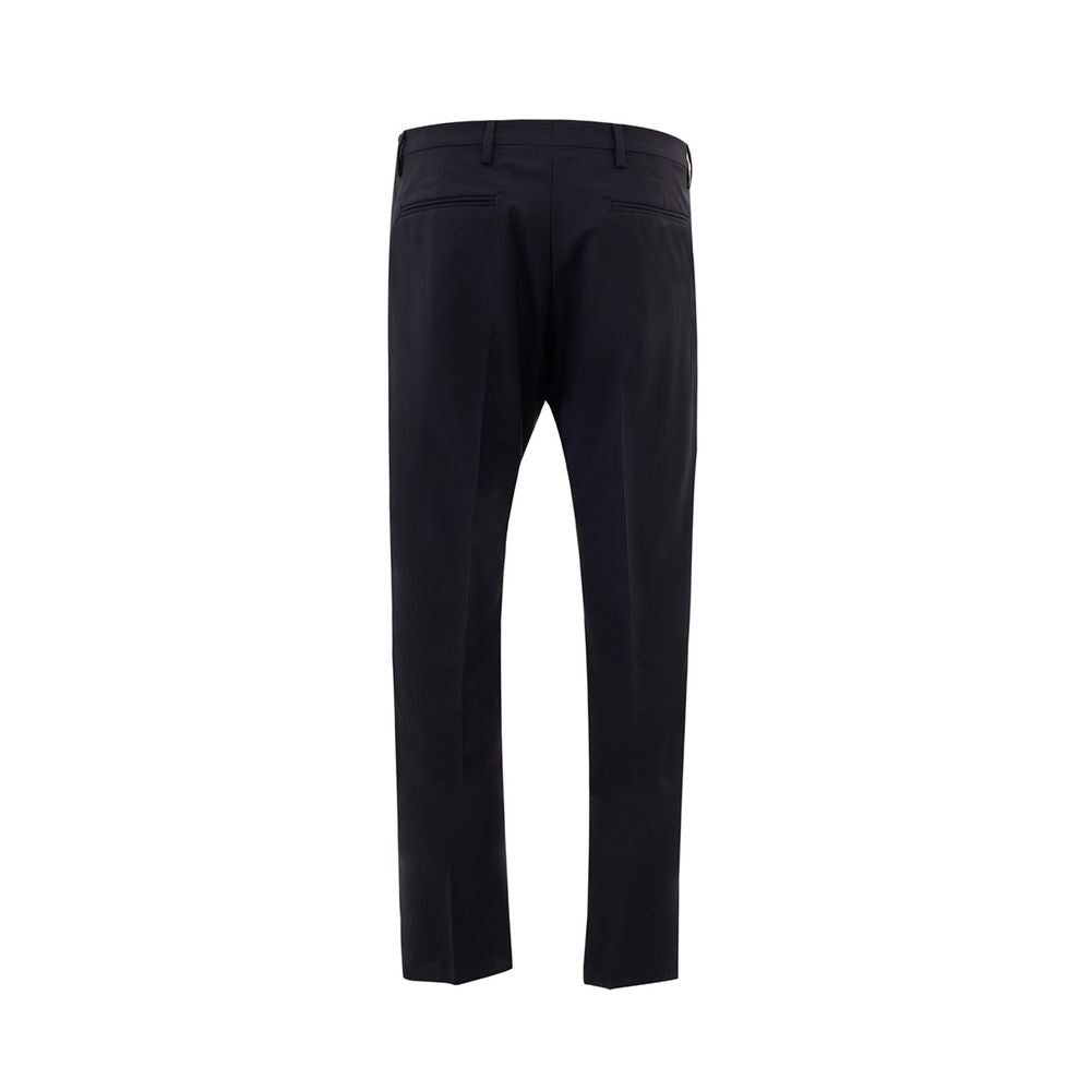 Valentino Elegant Black Wool Trousers