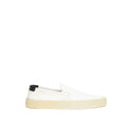 Saint Laurent White Cotton Low-Top Sneakers
