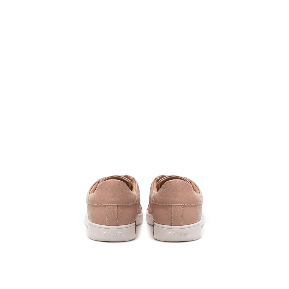 Bally Rosa Sneaker aus Leder mit niedrigem Schaft