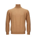 KANGRA Men's Elegant Brown Wool Sweater