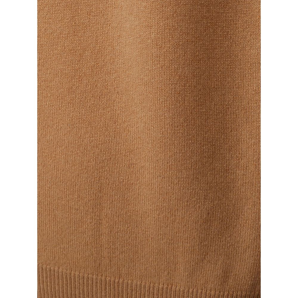 KANGRA Men's Elegant Brown Wool Sweater