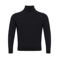 Colombo Italienischer Kaschmir-Luxus-Pullover Schwarz