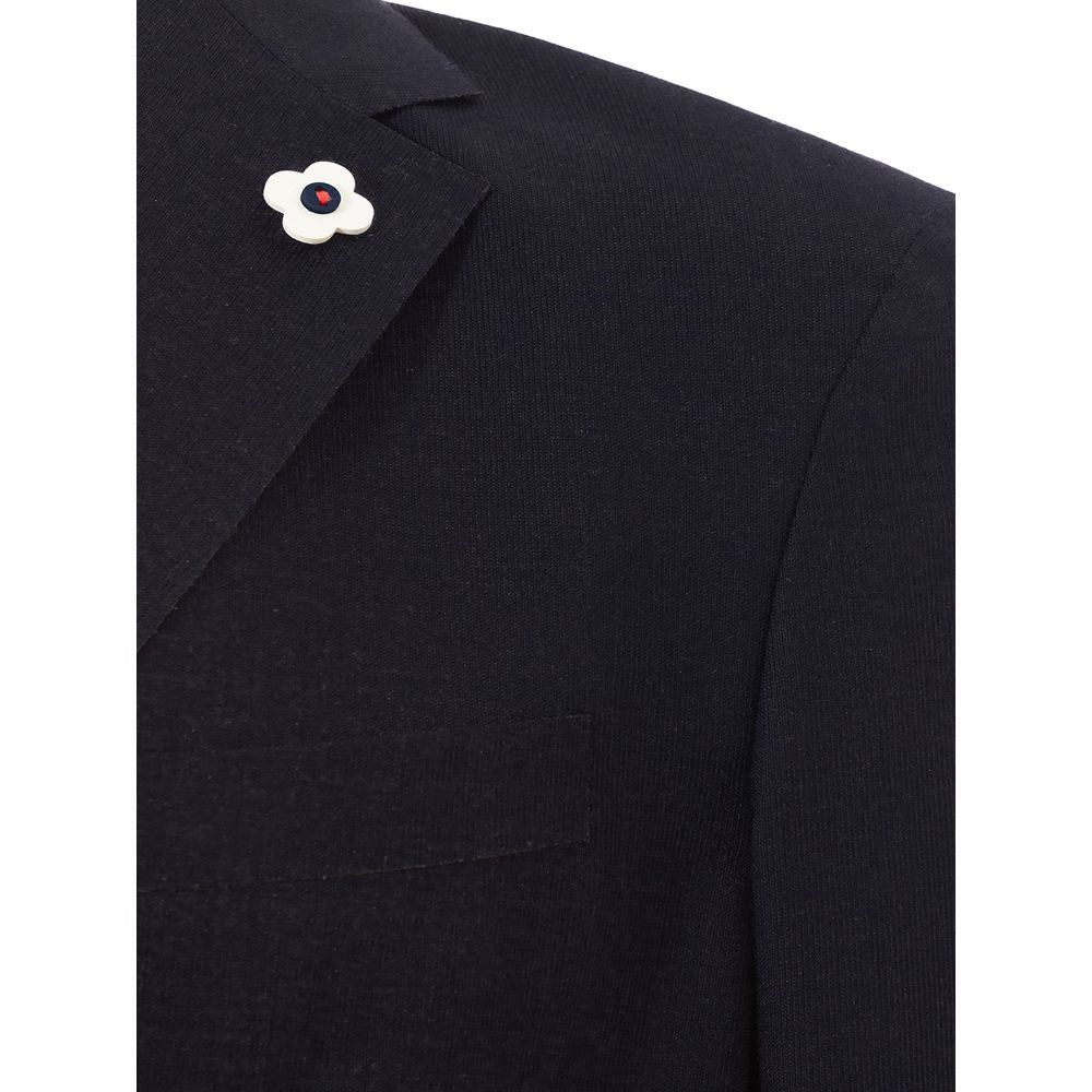 Elegant Lardini jacket in blue cotton