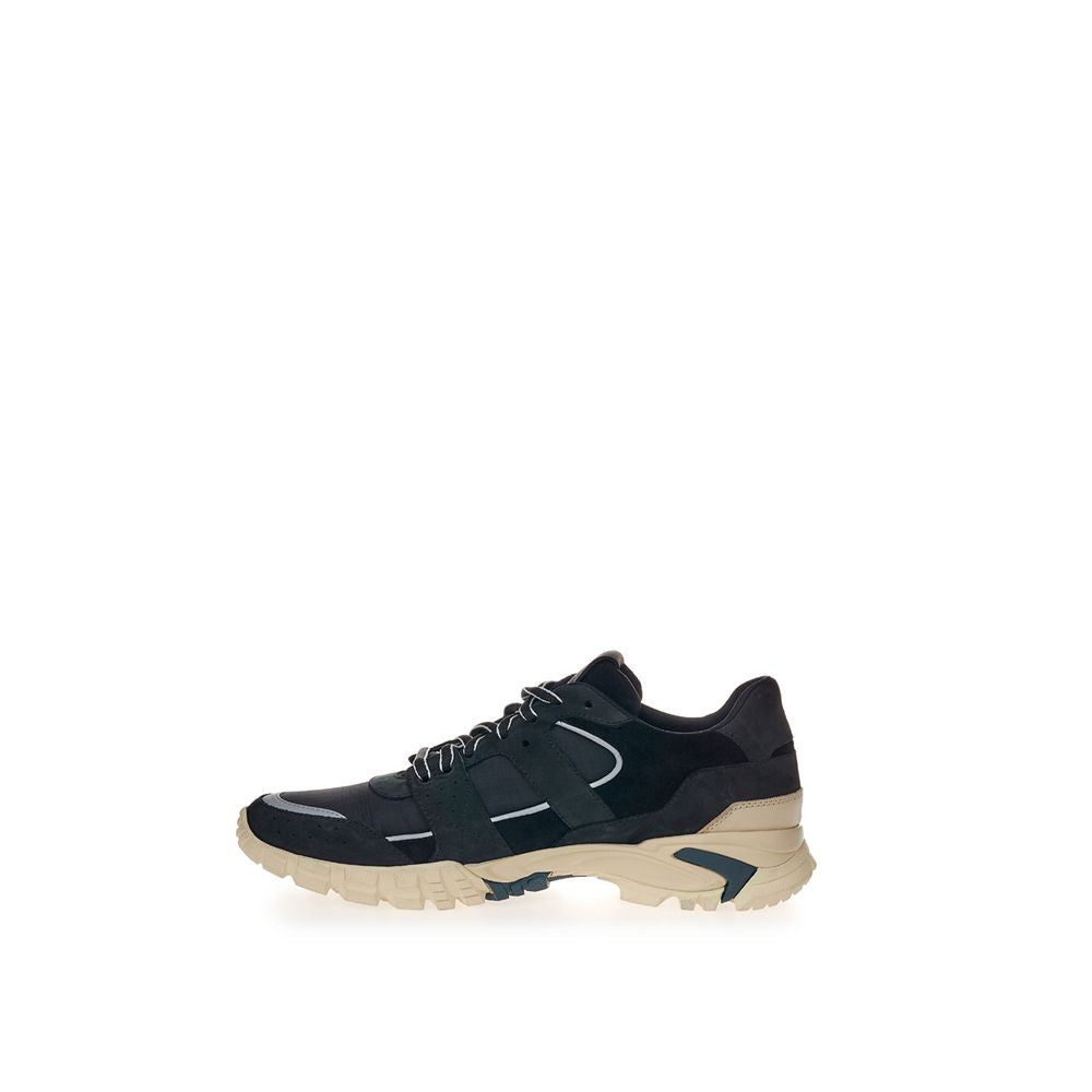 Lardini Black Suede Leather Sneakers