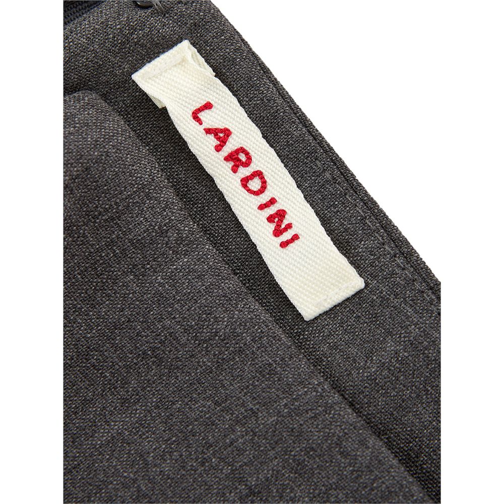 Lardini Chic Grey Wool Pencil Skirt