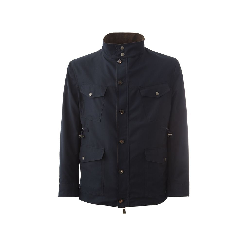 Lardini Men's Elegant Blue Wool Jacket