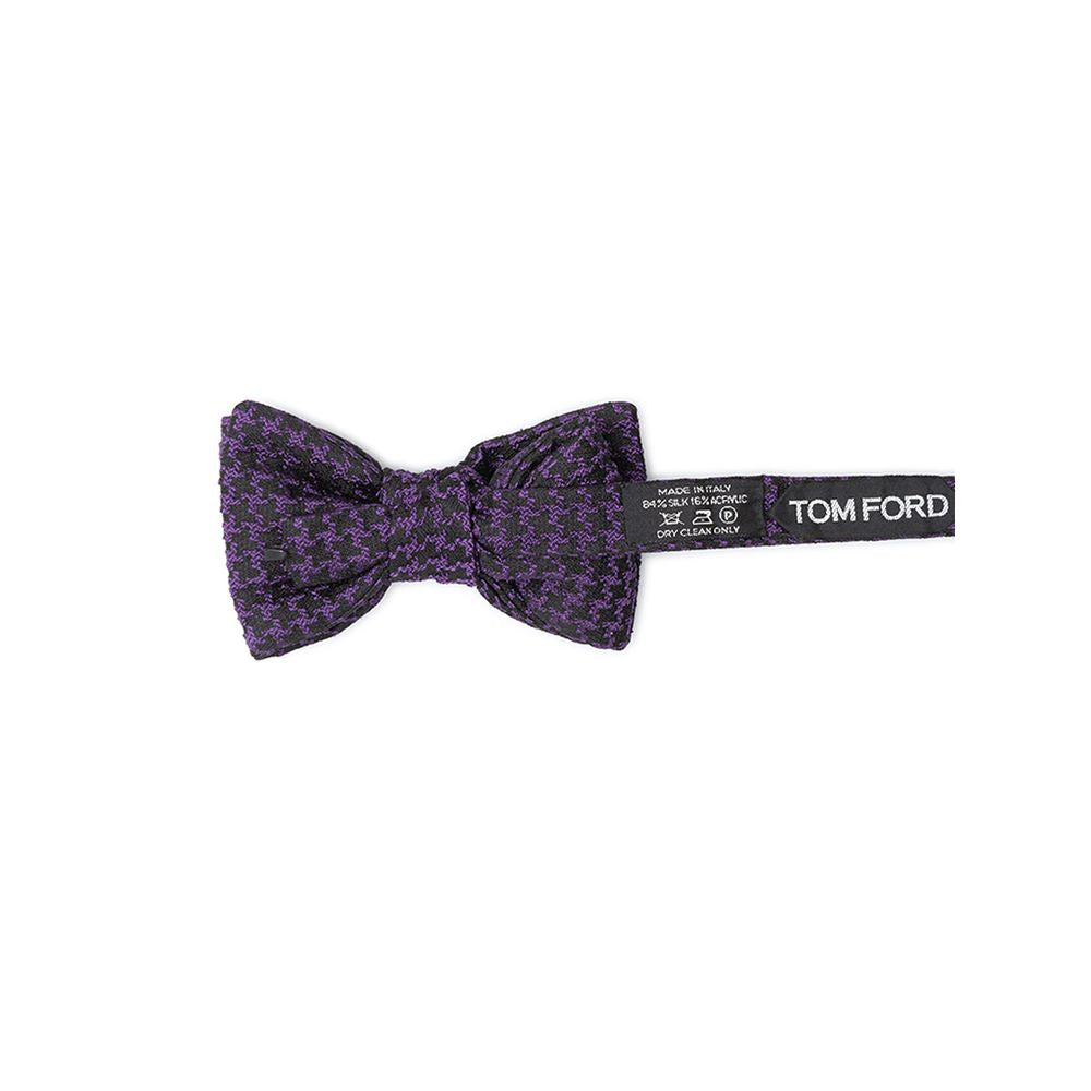 Tom Ford Silk Bow Tie with Multicolor Pattern