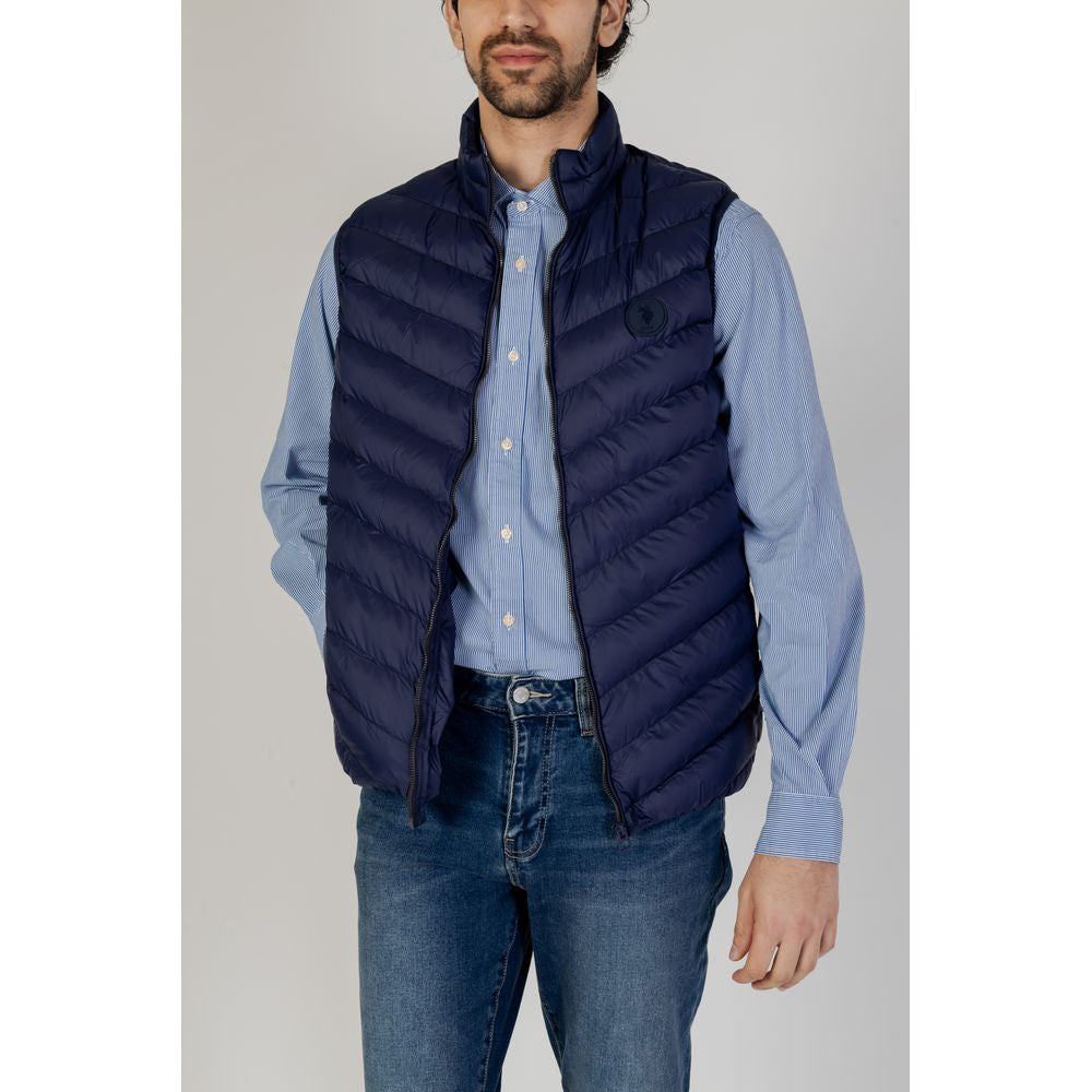 U.S. POLO ASSN. Blaue ärmellose Jacke aus Polyamid