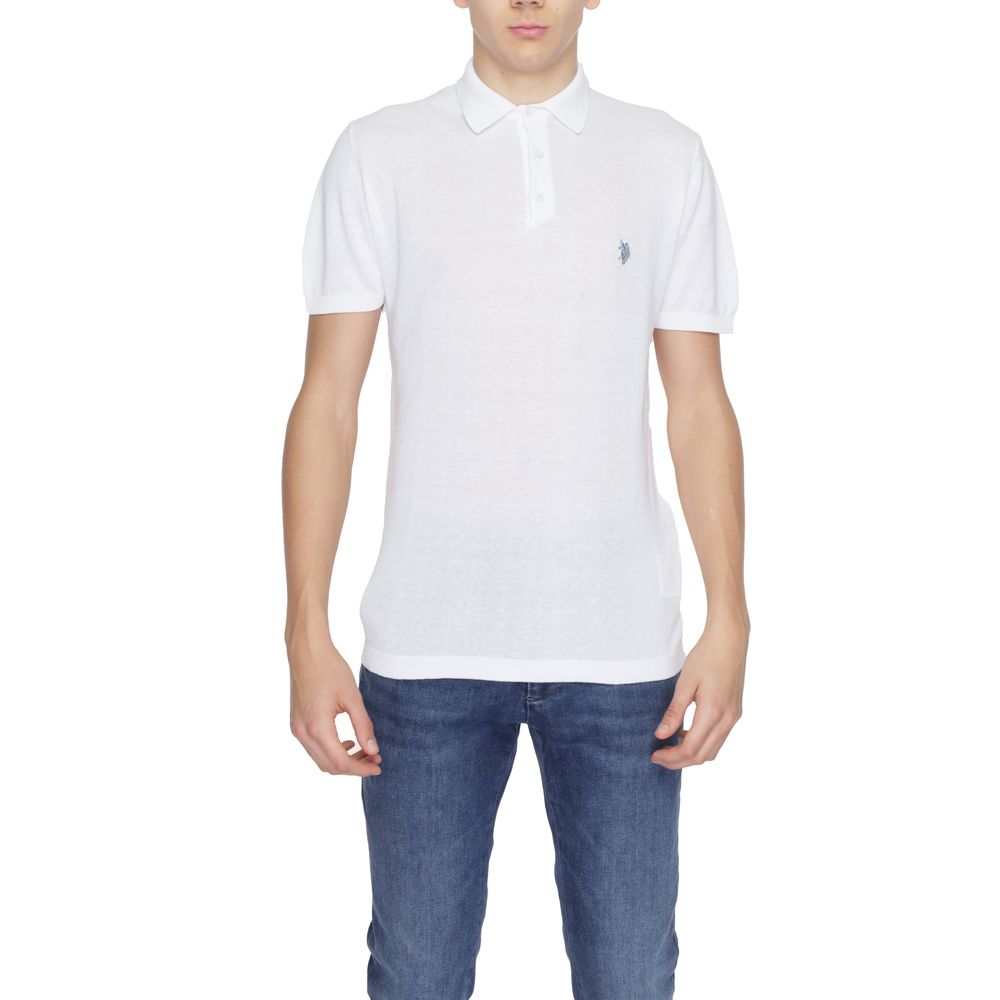 U.S. POLO ASSN. Weißes Baumwollkleidhemd