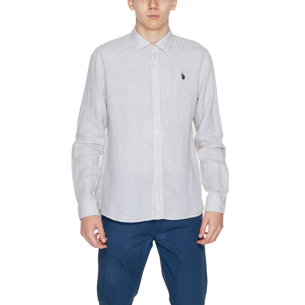U.S. POLO ASSN. Beige Leinenhemd