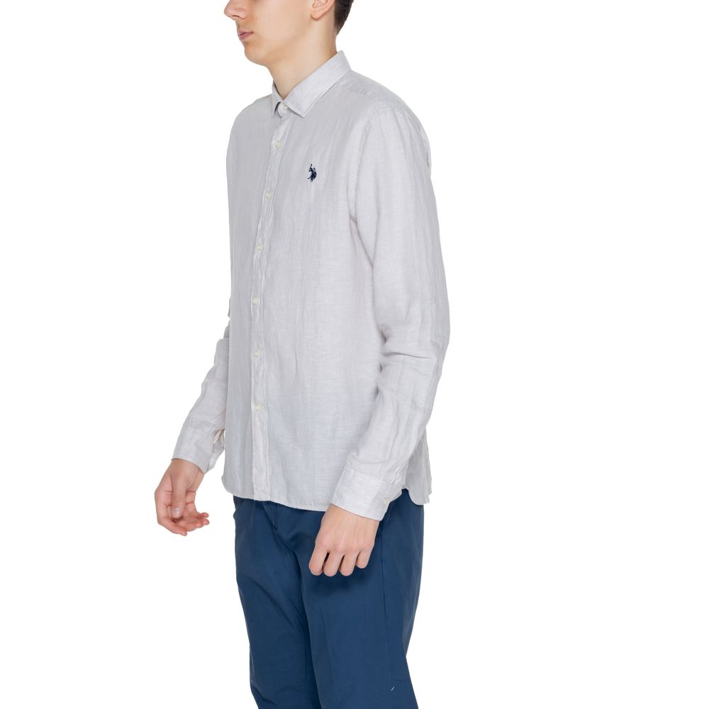 U.S. POLO ASSN. Beige Leinenhemd